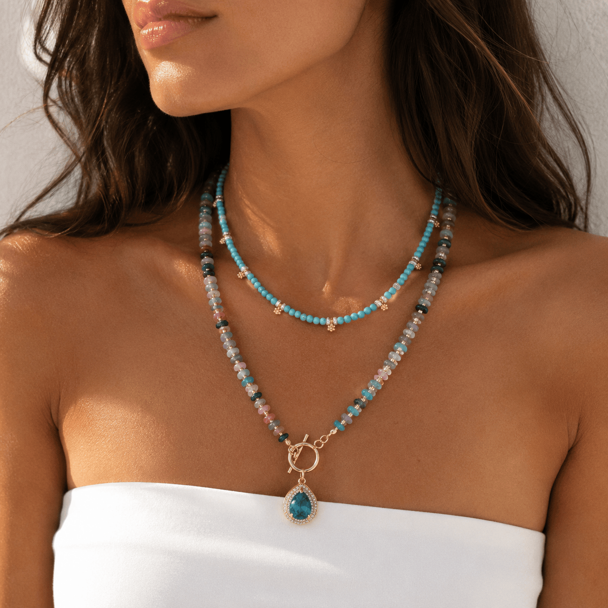 Calista Layered Necklace Fe