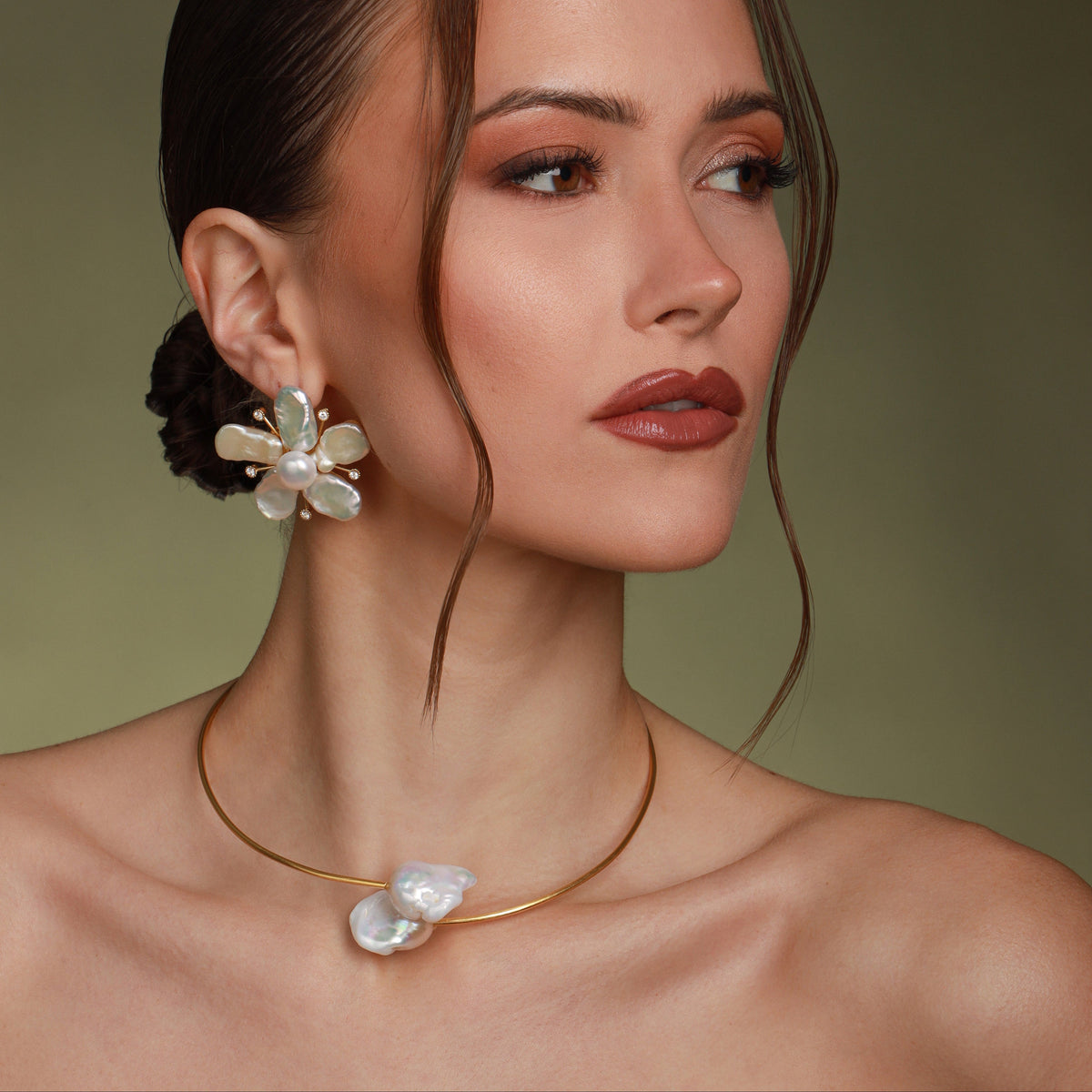 Luna Petal Earrings Fe