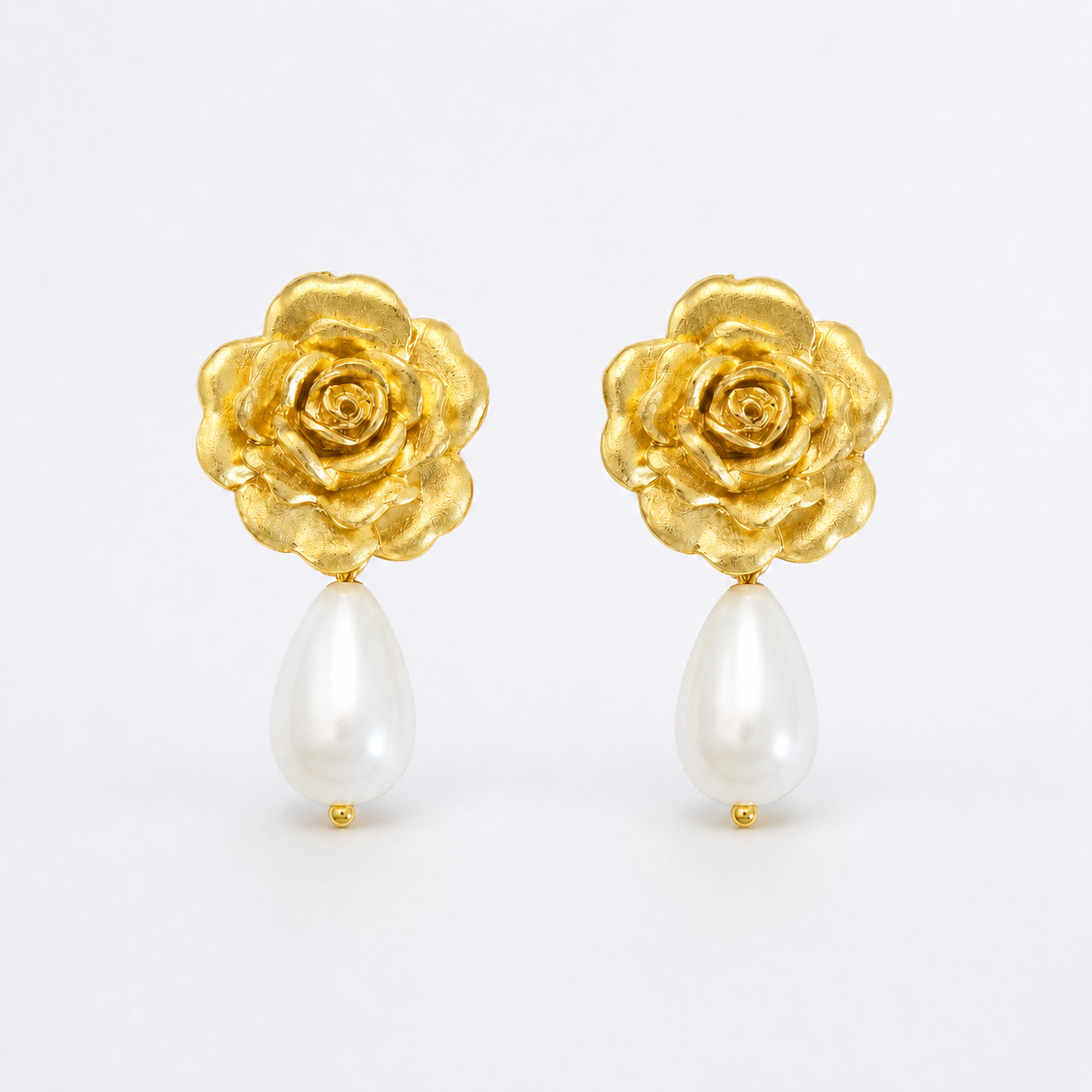 Rose Drop Earrings