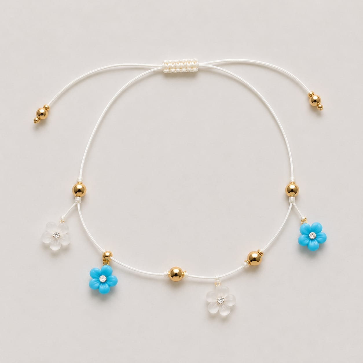 Azure Bloom Anklet Fe