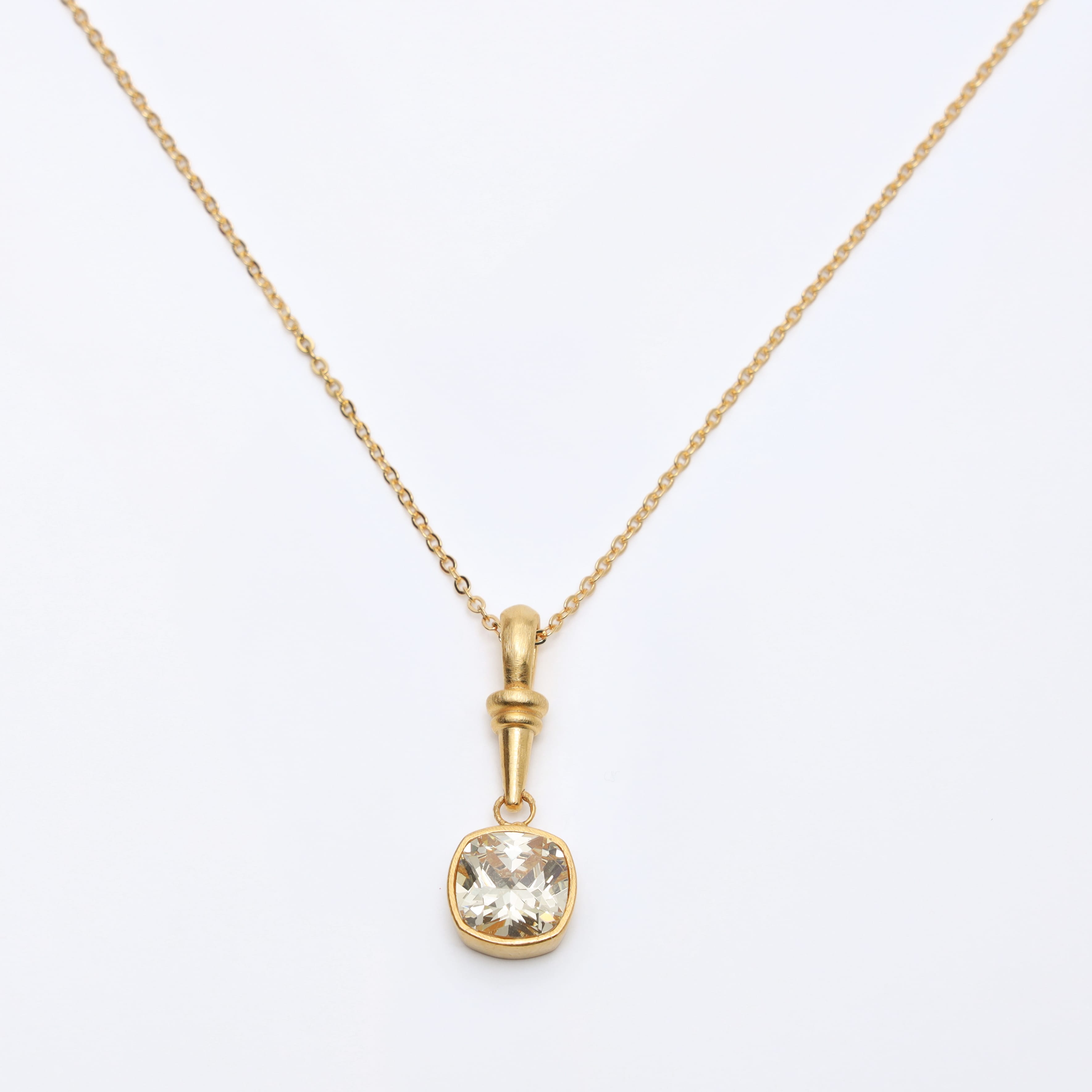 Nova Square Necklace Fe