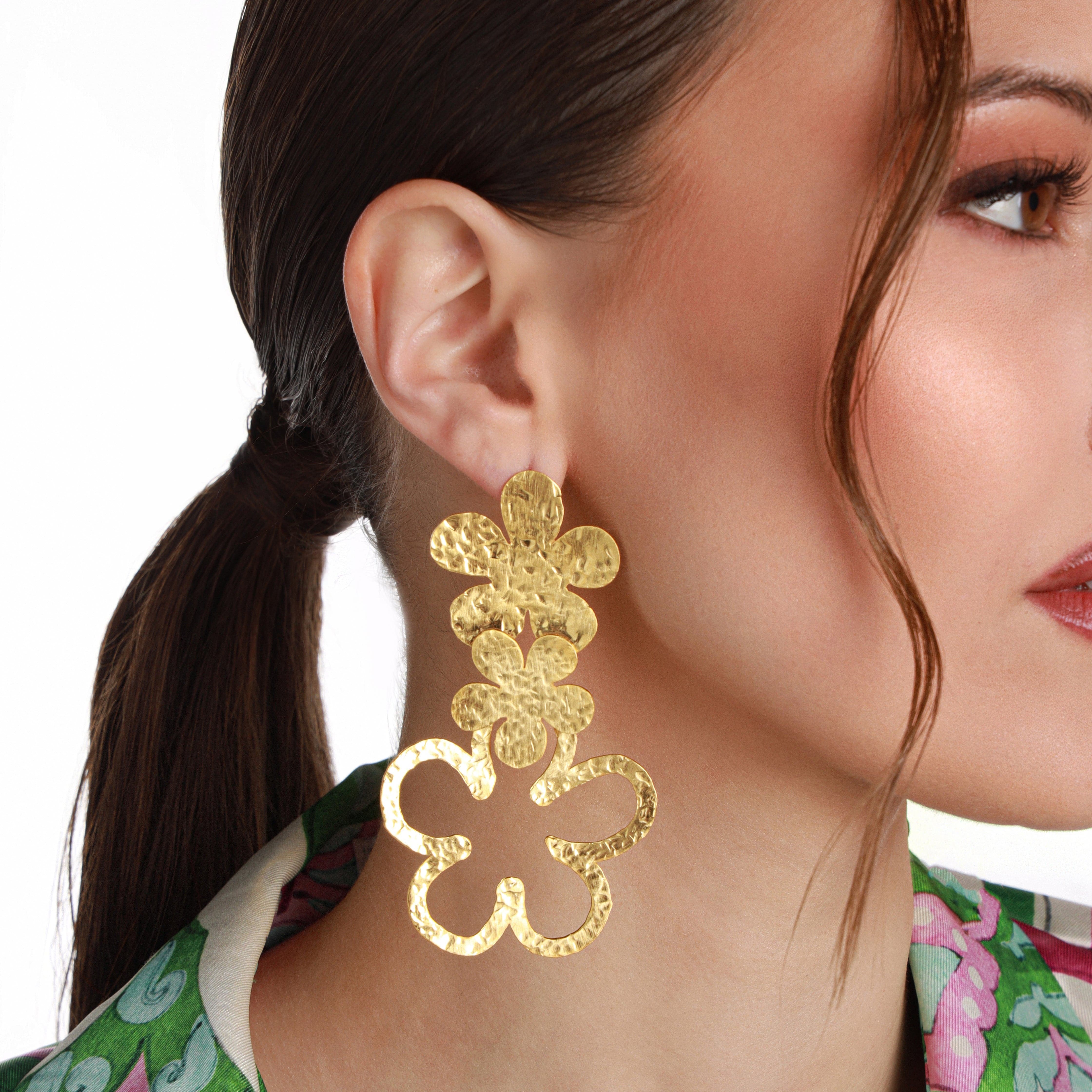 Flora Drop Earrings Fe