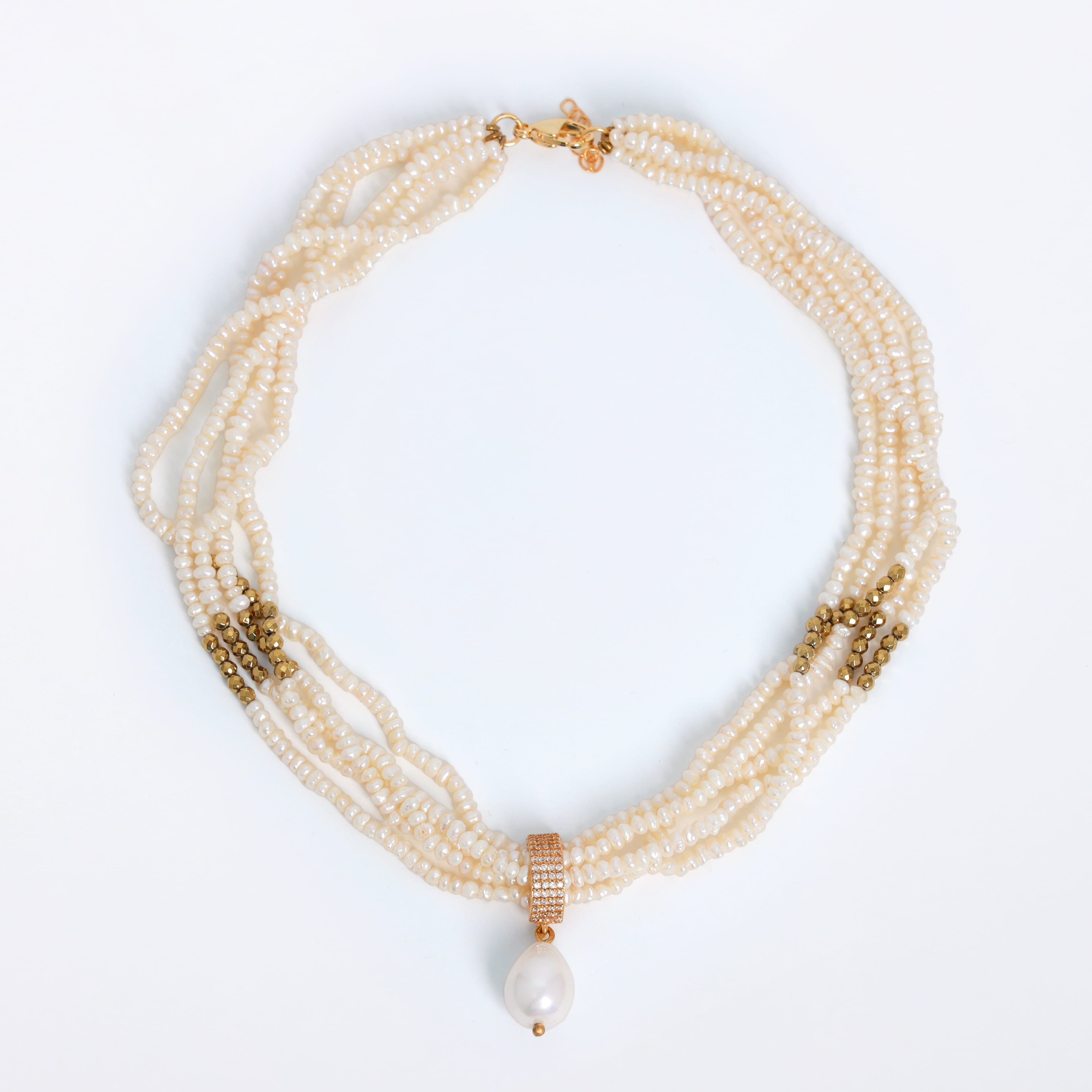Moonlit Pearl Necklace Fe