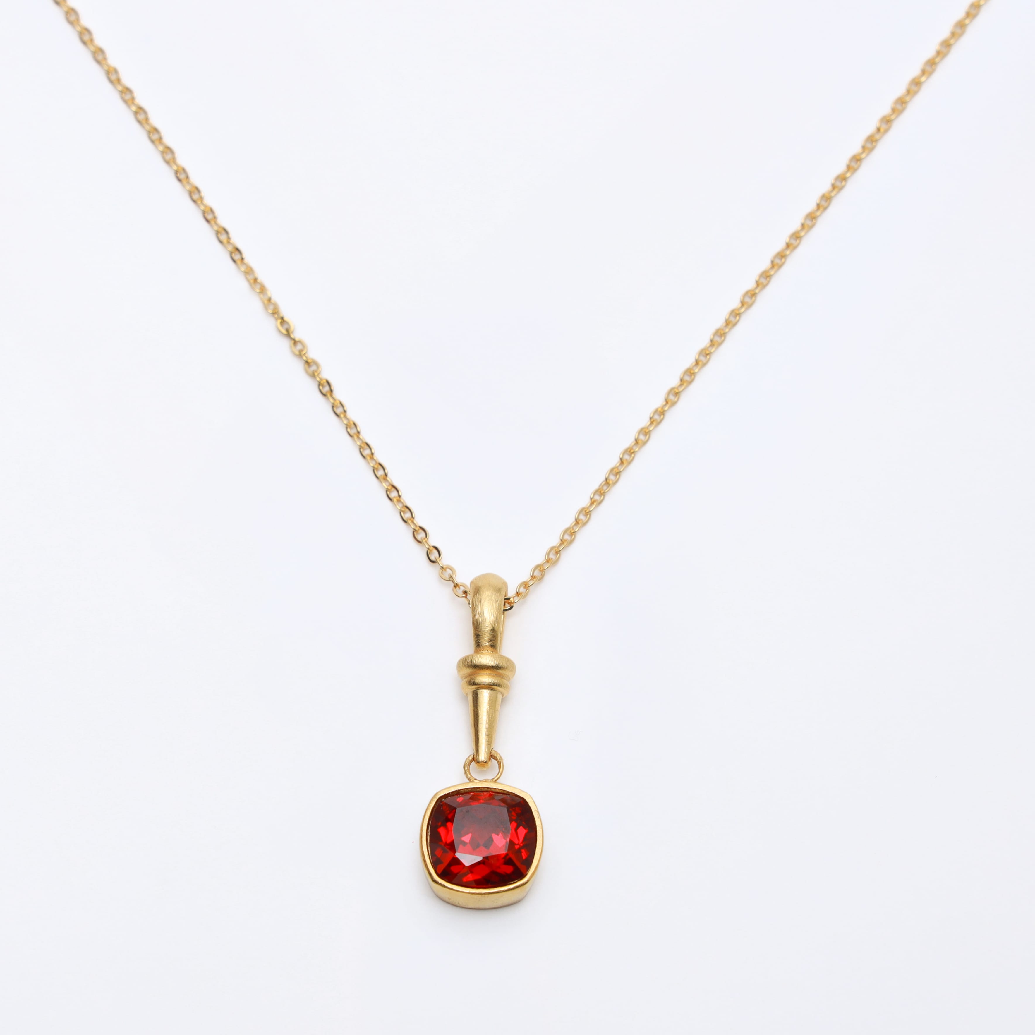 Nova Square Necklace Fe