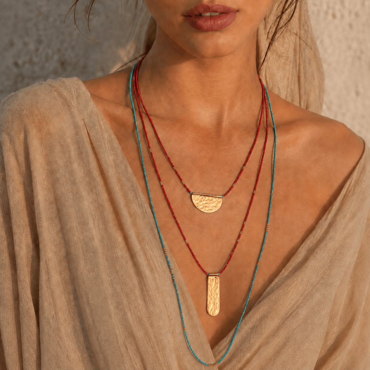 Sahara Red Necklace Fe
